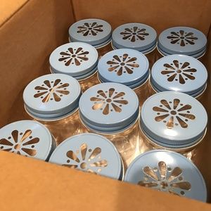 Set of 12 Plastic Mason Jar Tumblers FROZEN Party